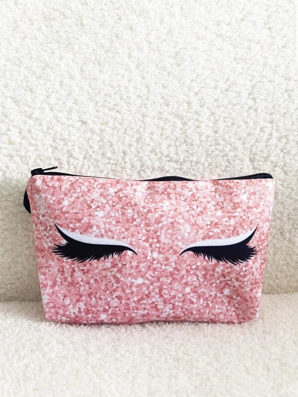 Light Pink Eyelash Cosmetic Bag