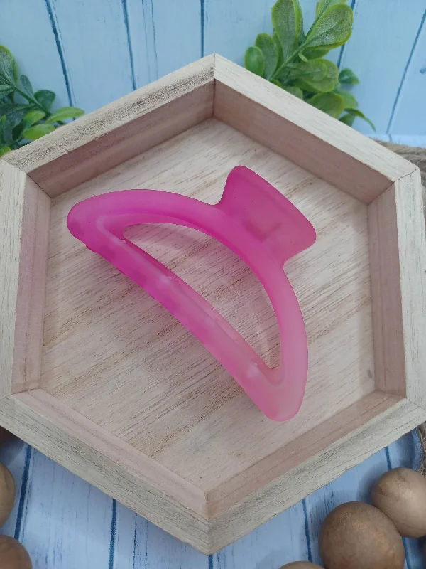 Christmas Celebration Pink Ombre Hair Claw Clip