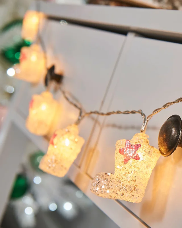 Christmas Spirit Santa Boot LED Light String, 1.8 m
