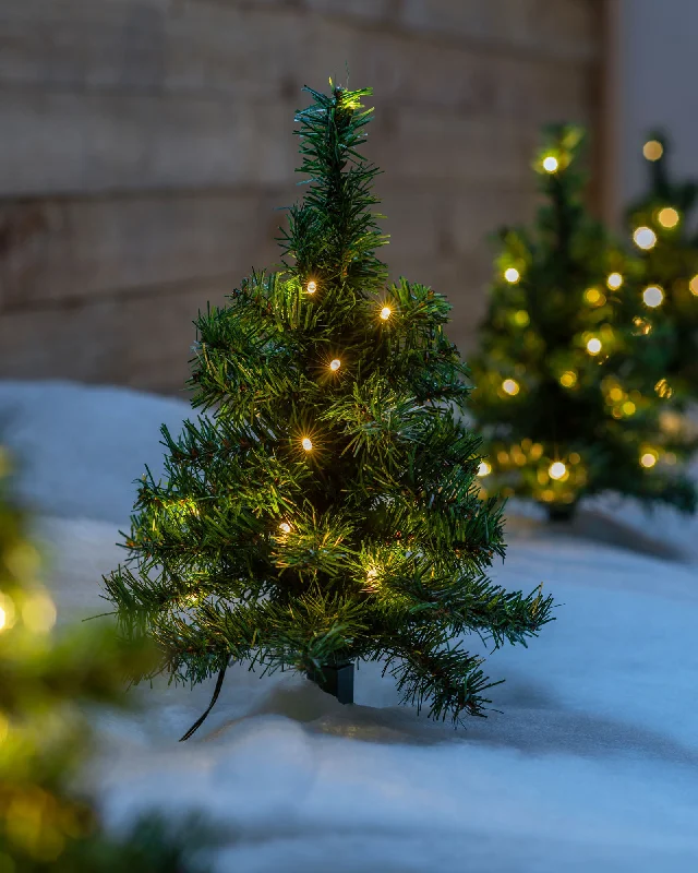 Christmas Centerpiece Set of 6 Christmas Tree Pathway Stake Lights, 30 cm