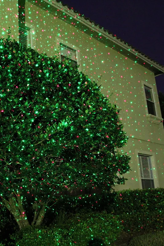 Holiday Season Red & Green Christmas Laser Light Projector - Indoor/Outdoor with Timer Holiday Season Red & Green Christmas Laser Light Projector - Indoor/Outdoor with Timer