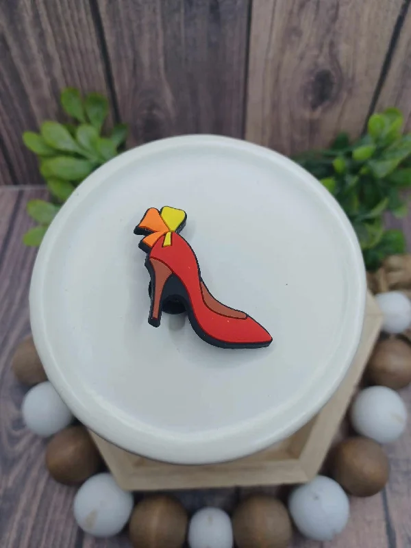 Christmas Party Red High Heel Shoe Charm Accessory