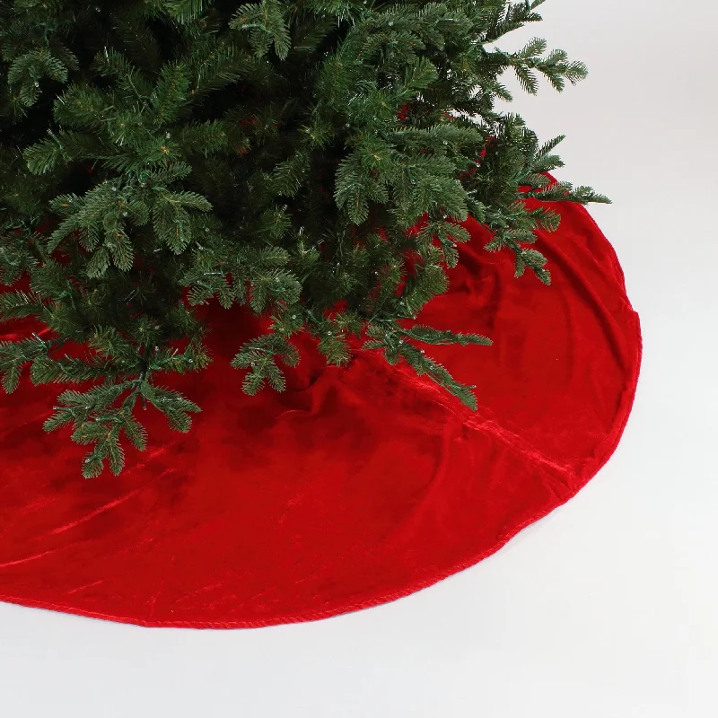 Christmas Classic Music Red Velvet Tree Skirt