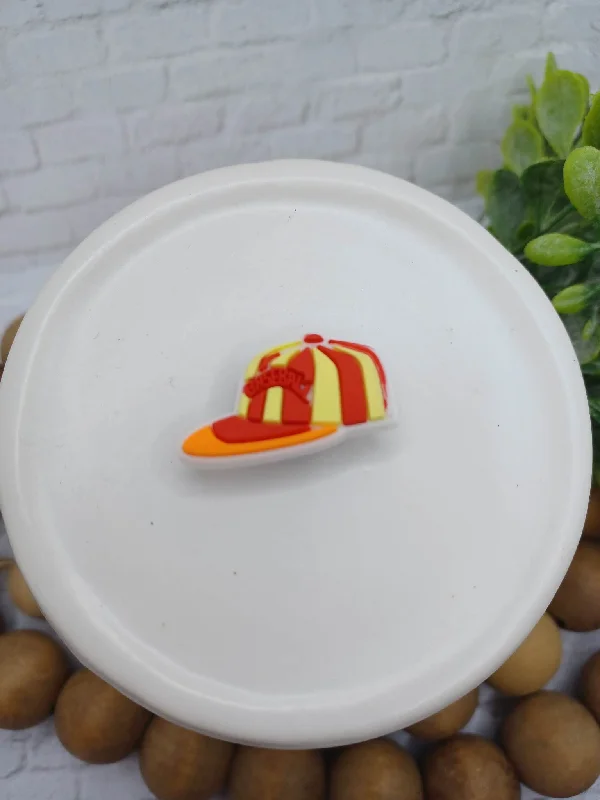 Christmas Themed Party Red, Yellow, & Orange Baseball Hat Shoe Charm Accessory