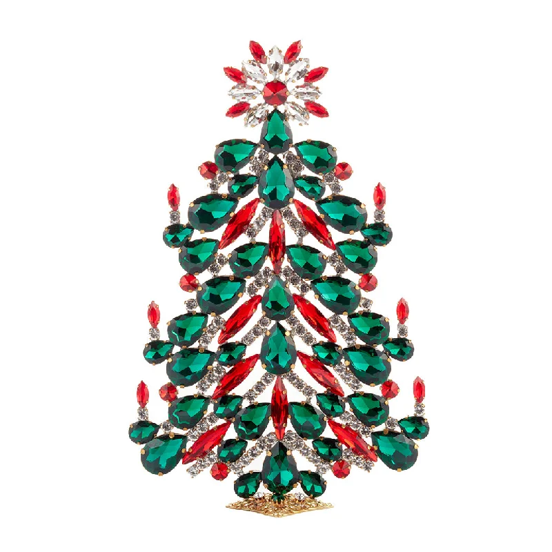 Christmas Cinnamon Scent Festive Crystal Tree