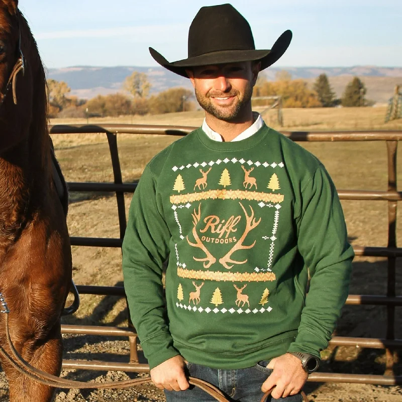 Christmas Toy Drive RIFF Outdoors Hunting Ugly Christmas Sweater