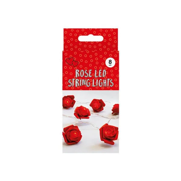 Christmas Wreath Rose Led String Lights 8 Led