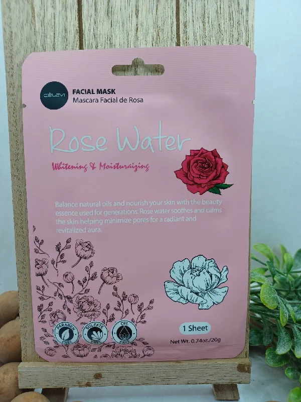 Christmas Fireplace Socks Rose Water Face Mask