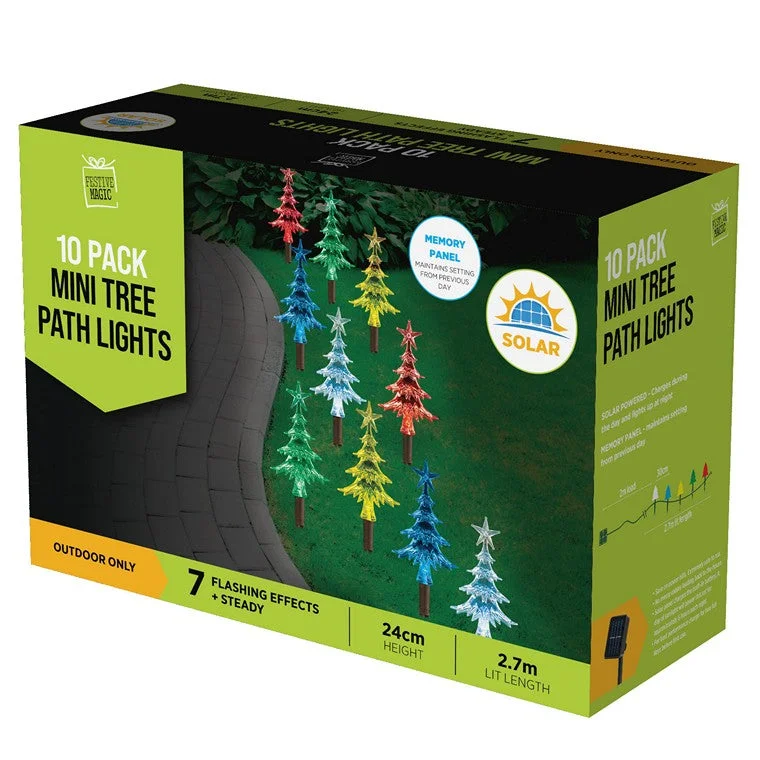 Christmas Songs Solar Mini Tree Path Lights