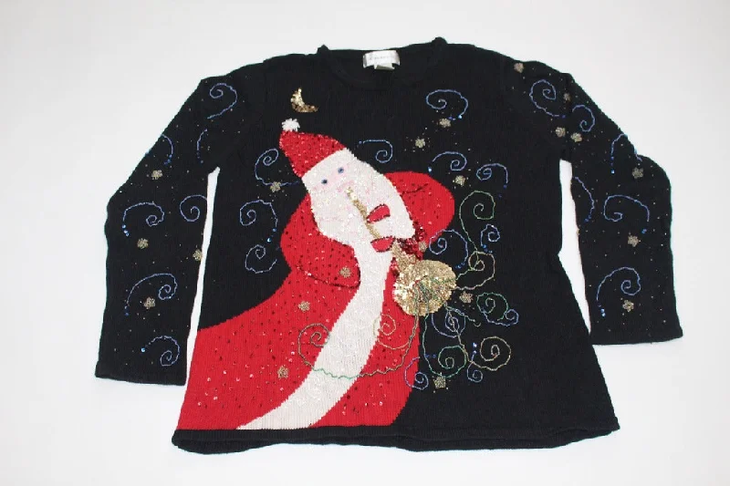 Christmas Caroling Musical Santa, Small, Christmas sweater