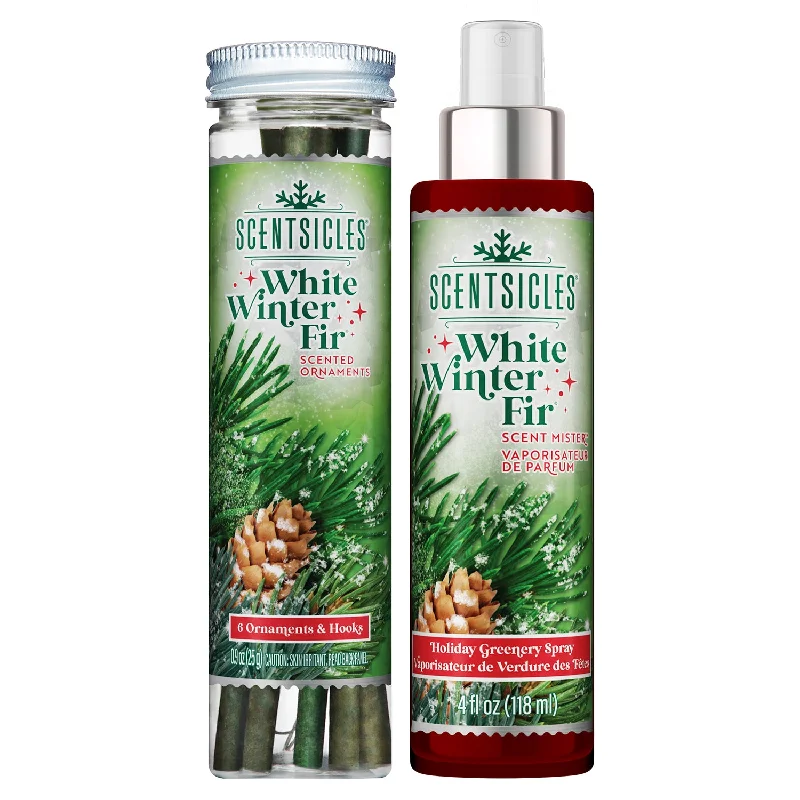 Christmas Toy Drive Scentsicles 6pc Stick and Spray White Winter Fir - 2 Pack