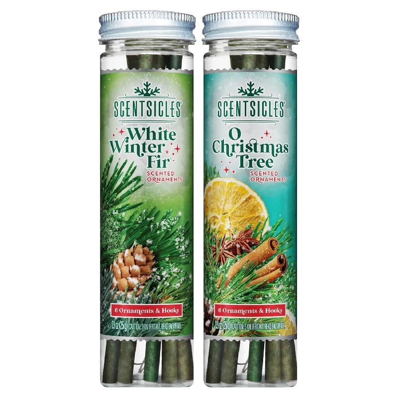 Christmas Holiday Countdown Scentsicles, 6pc Stick, White Winter Fir & O Christas Tree- 2 Pack Christmas Holiday Countdown Scentsicles, 6pc Stick, White Winter Fir & O Christas Tree- 2 Pack
