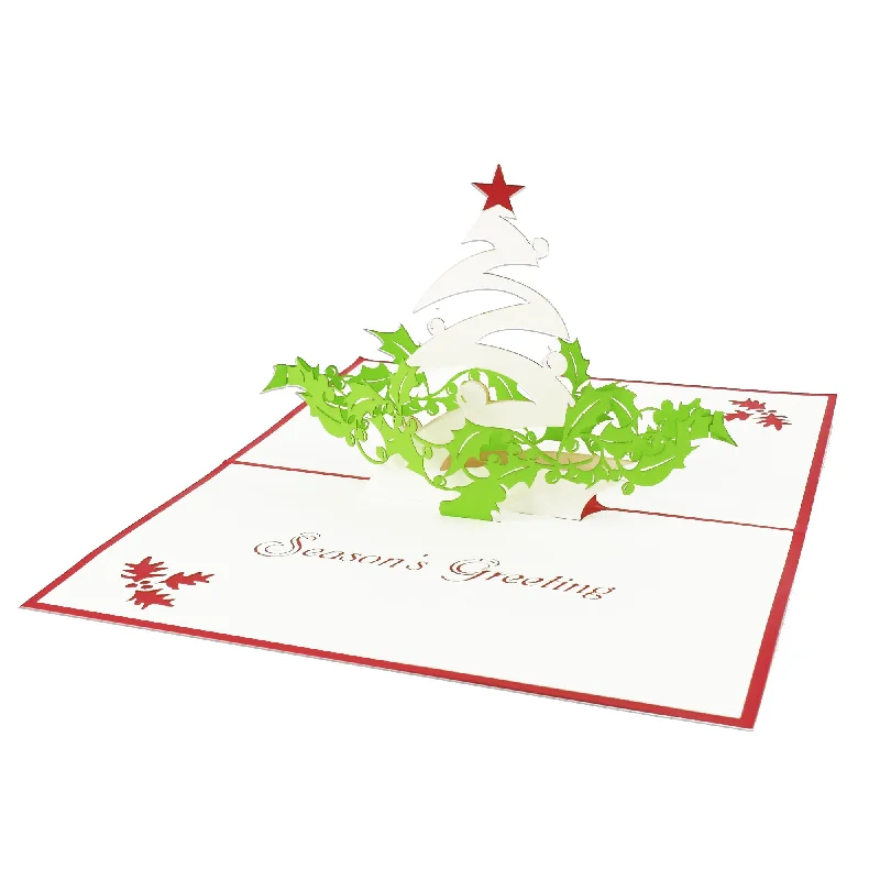 Christmas Caroling Season's Greetings Pop-Up Card