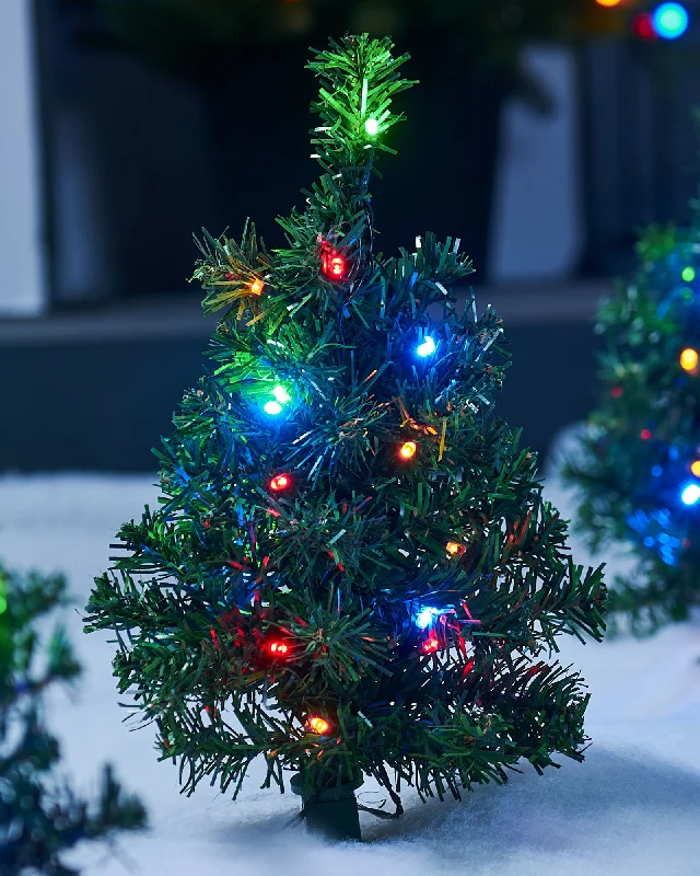 Christmas Baking Family Set of 6 Christmas Tree Pathway Stake Lights, 33 cm