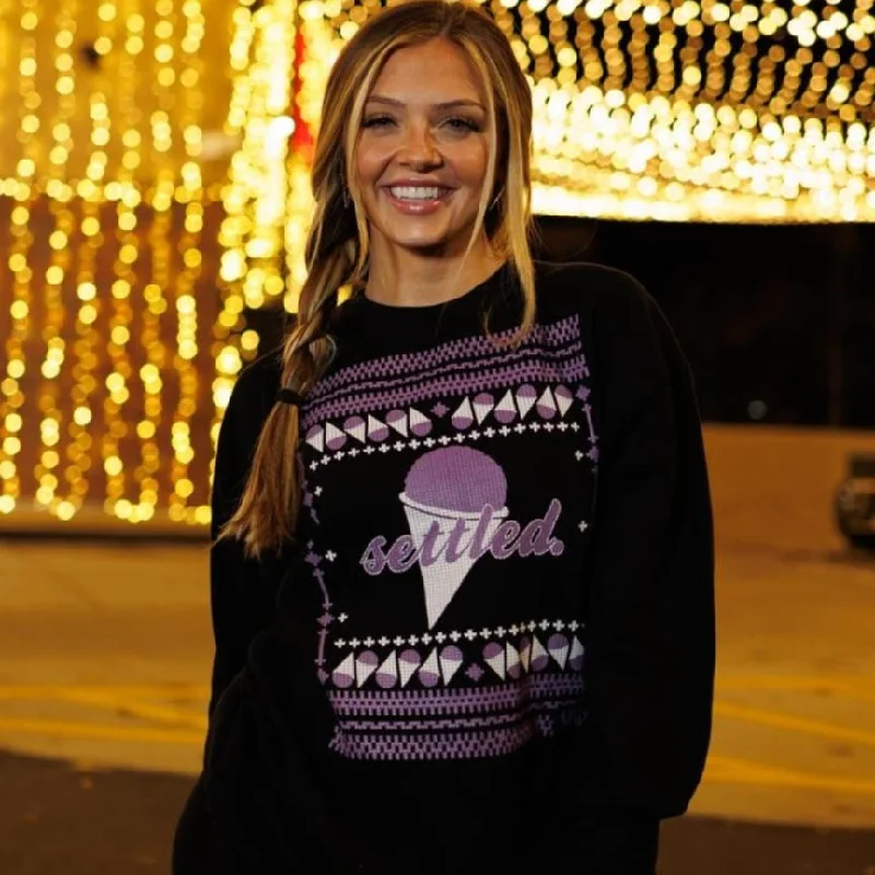 Christmas Snowfall "Settled" Grape Snow Cone Ugly Christmas Sweater