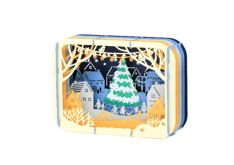 Christmas Gift Baskets Silent Night Theater Box Pop-Up Card