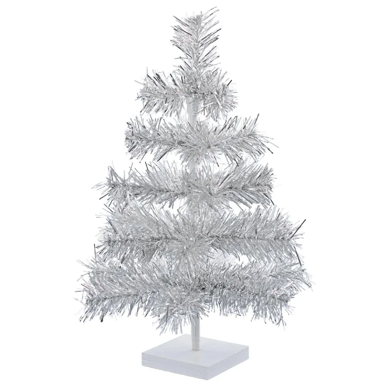 Christmas Tree Shopping 银色金属丝圣诞树