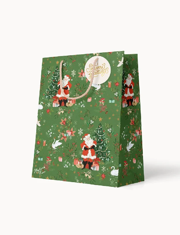 Christmas Star Decoration Small Christmas Gift Bag - Santas Wonderland