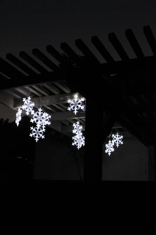 Christmas Star Decorations Snowflake Sparkle String Lights