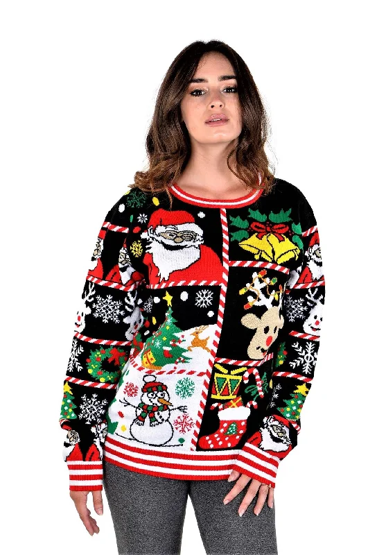 Christmas Countdown SOCAL LOOK Ugly Christmas Sweater for Women - Multicolor Long Sleeve Ugliest Xmas Pullover Santa Snowman Funny Holiday Jumper Christmas Countdown SOCAL LOOK Ugly Christmas Sweater for Women - Multicolor Long Sleeve Ugliest Xmas Pullover Santa Snowman Funny Holiday Jumper