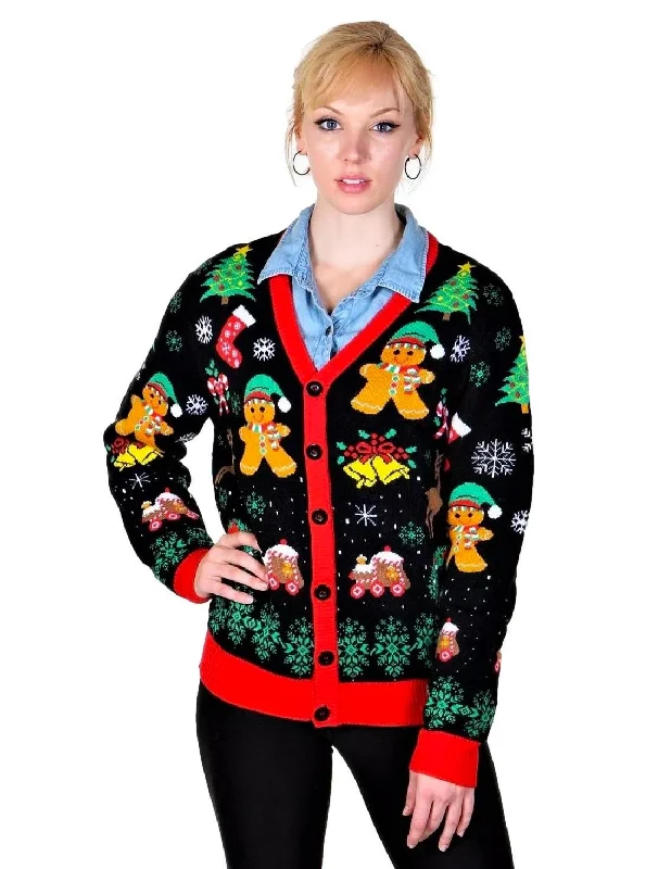 Christmas Baking SOCAL LOOK Ugly Christmas Sweater Cardigan for Women, Multicolor Long Sleeve Cute Festive Holiday Xmas Pullover Christmas Baking SOCAL LOOK Ugly Christmas Sweater Cardigan for Women, Multicolor Long Sleeve Cute Festive Holiday Xmas Pullover