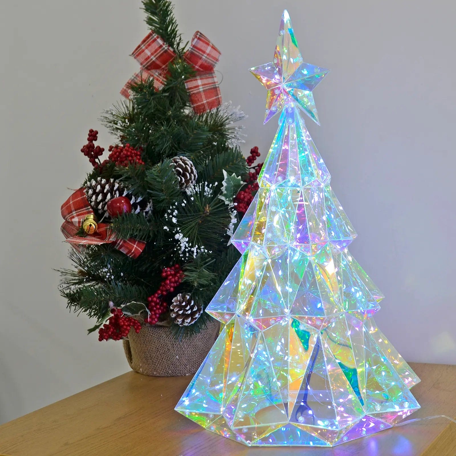 Christmas Holiday Fun Starlightz Christmas Tree Light Multifunction White LED USB Power 50cm