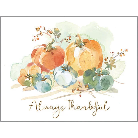 Christmas Wrapped Surprises Thanksgiving card 3 pack - Pumpkin Patch