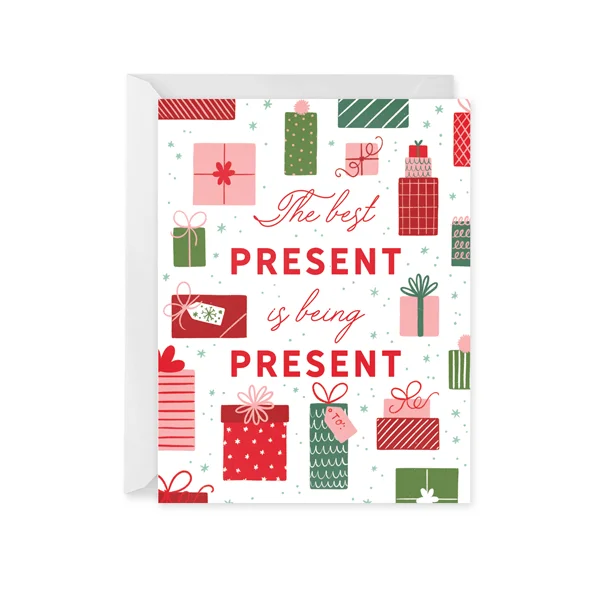 Holiday Treats Being Present Holiday Card