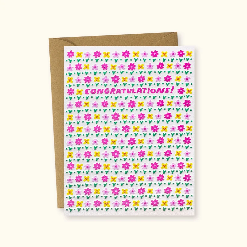 Christmas Caroling Tillie Congratulations Greeting Card