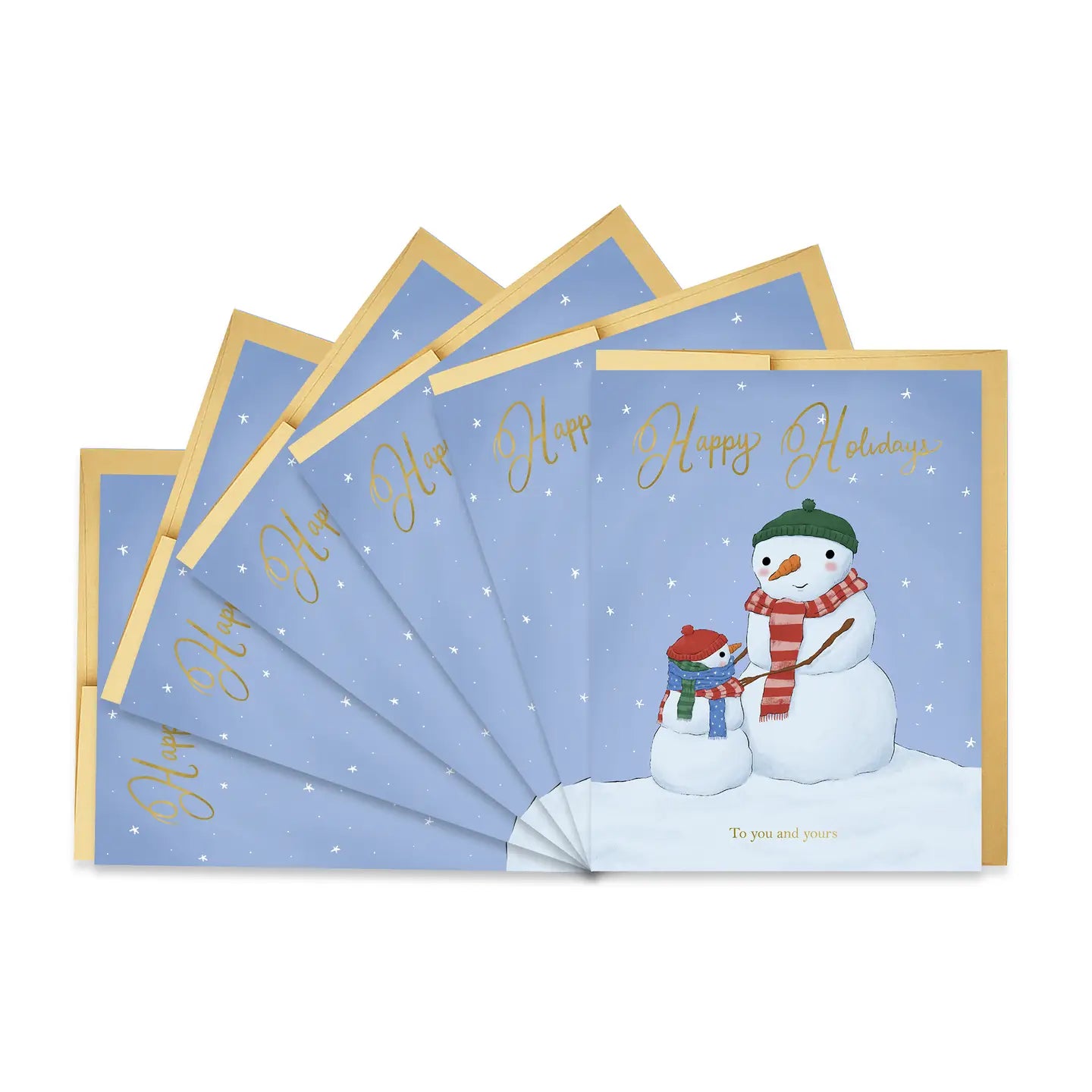 Christmas Cookies To You and Yours Snowfam Boxed Set of 6 Cards