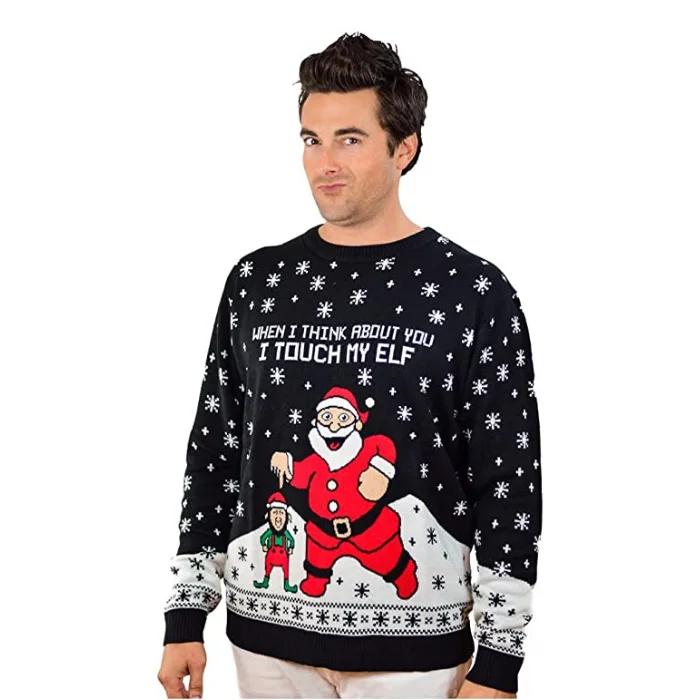 Christmas Gifts Touch My Elf  Sweater
