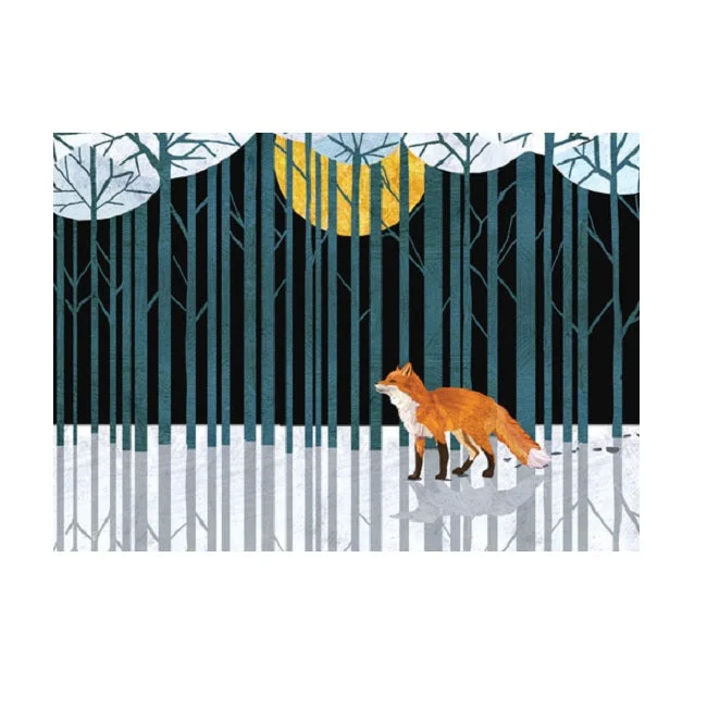Holiday Fun Two Can Art "Enchanted Forest Fox" Boxed Holiday Cards