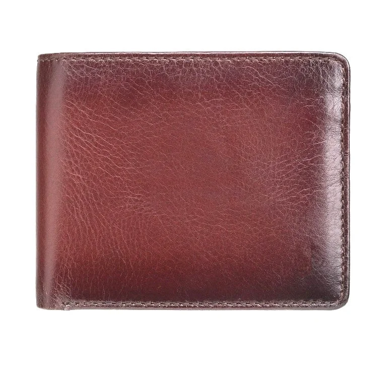 Cozy Christmas Visconti Atelier AT60 Luxury Cash & Coin Wallet Burnish Tan