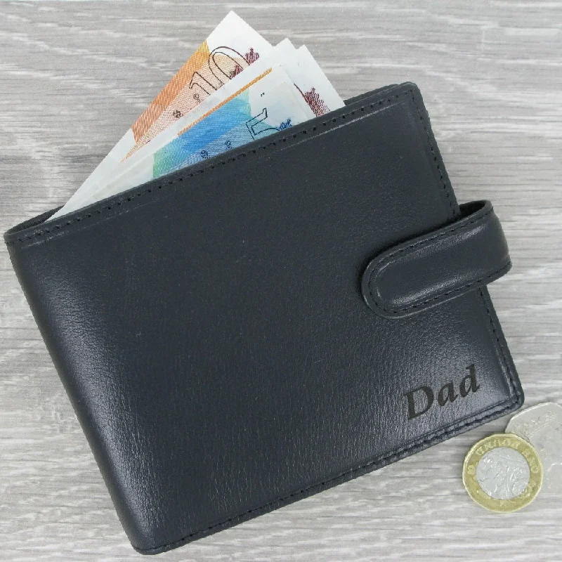 Christmas Wrapped Gifts Visconti Monza MZ5 Luxury Italian Black Leather Wallet with RFID