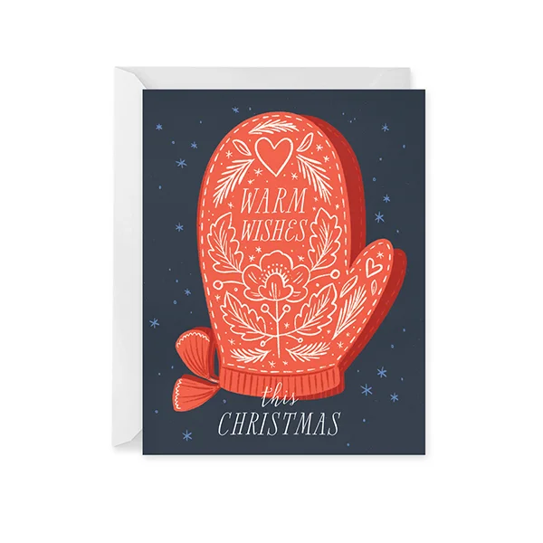 Christmas Songs Warm Wishes Holiday Card