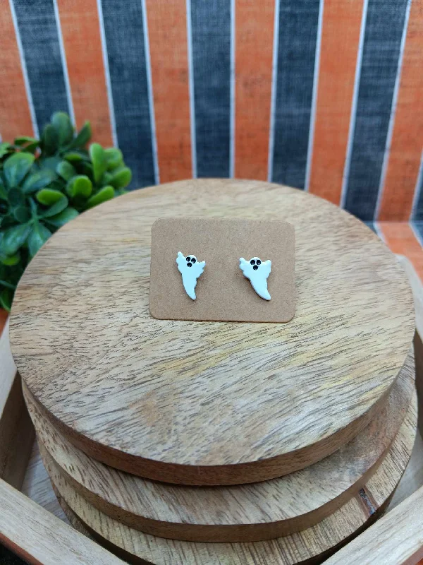 White Ghost Earrings