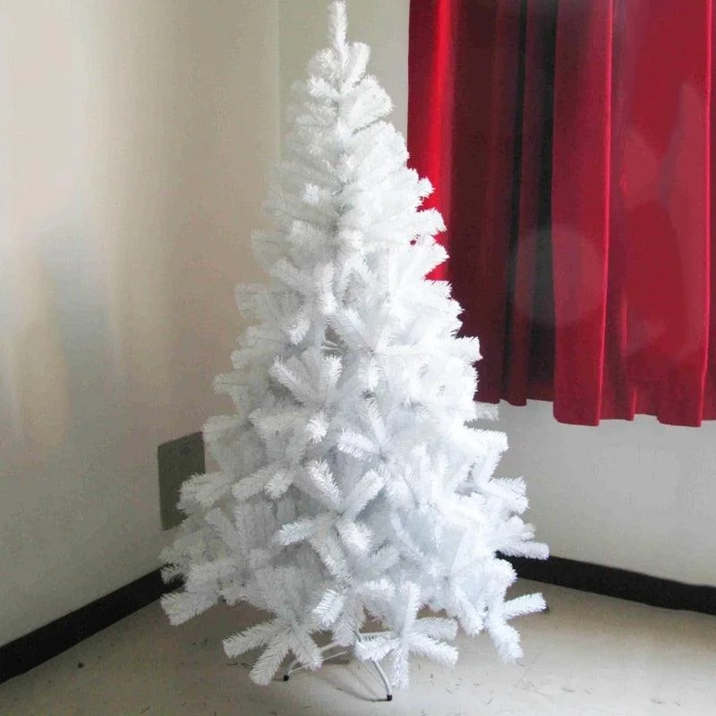 Christmas Candy Canes White Snow Christmas Tree Decoration Artificial