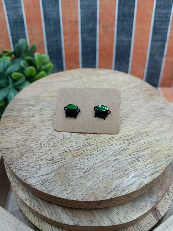 Witch Cauldron Earrings