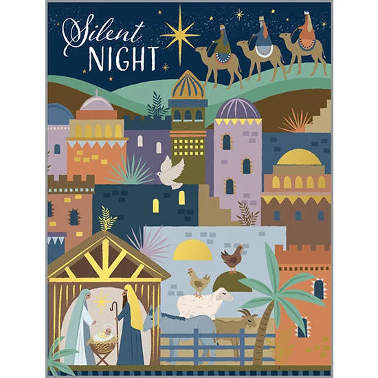 Christmas Gift Packing {with scripture} Christmas card - Silent Night