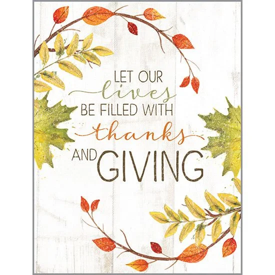 Christmas Lights {with scripture} Thanksgiving card 3 pack - Thanks All Around