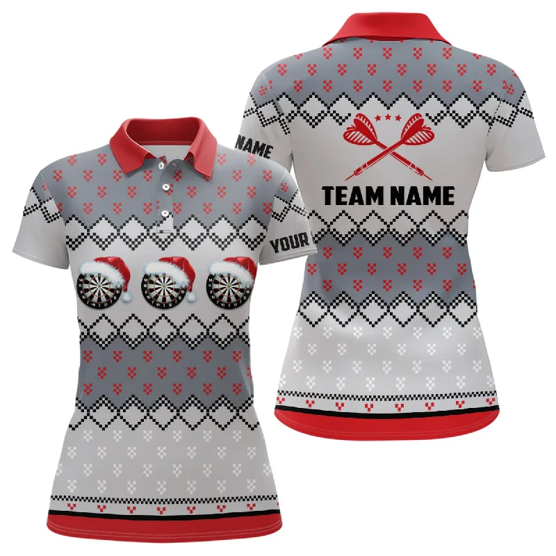 Personalized Darts Christmas Santa Polo Shirt Custom Darts Shirt For Women Dart Jersey LDT0741 Personalized Darts Christmas Santa Polo Shirt Custom Darts Shirt For Women Dart Jersey LDT0741
