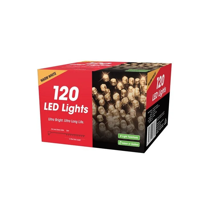 Christmas Movie Night Xmas Fairy Lights 120 LED, Warm White