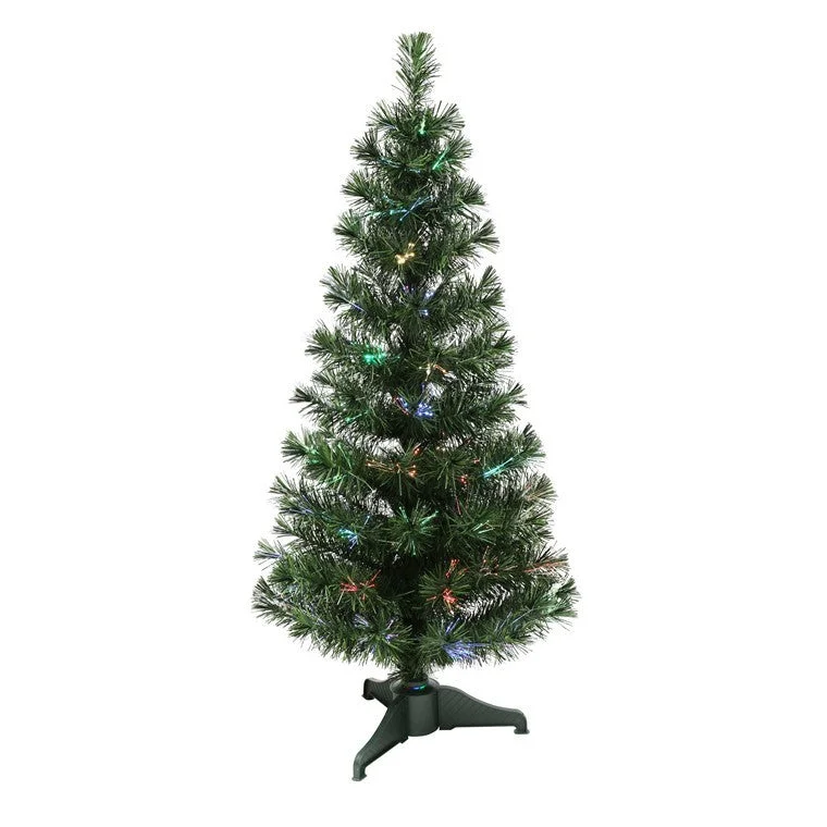 Christmas Table Setup Xmas Tree Fibre Optic & LED, Pre Lit, 120cm