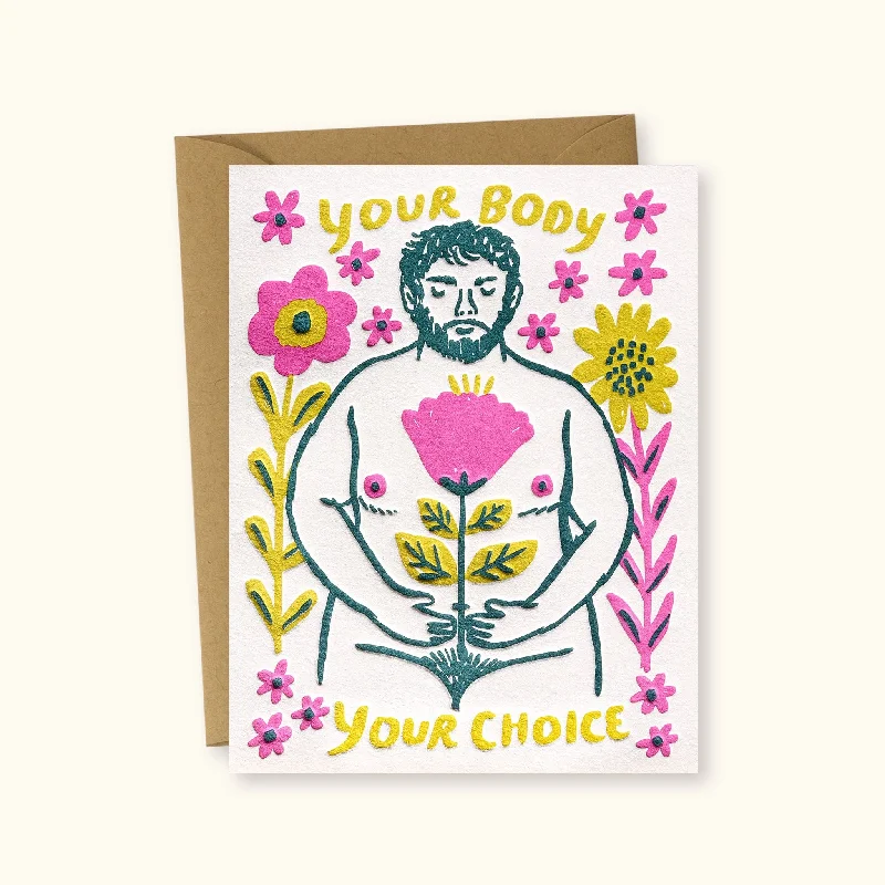 Christmas Cocoa Your Body Your Choice 2 Greeting Card