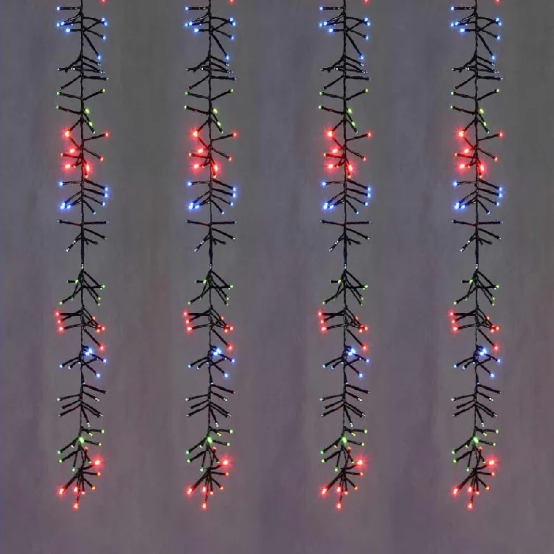 Christmas Cinnamon Scent 1152 LED Firecracker Icicle Cluster Multicolour