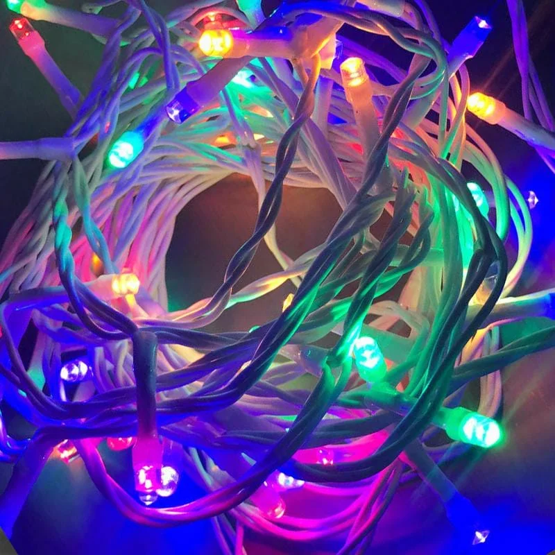 Christmas Baking LED Fairy Lights Multi With White Cable (40m)