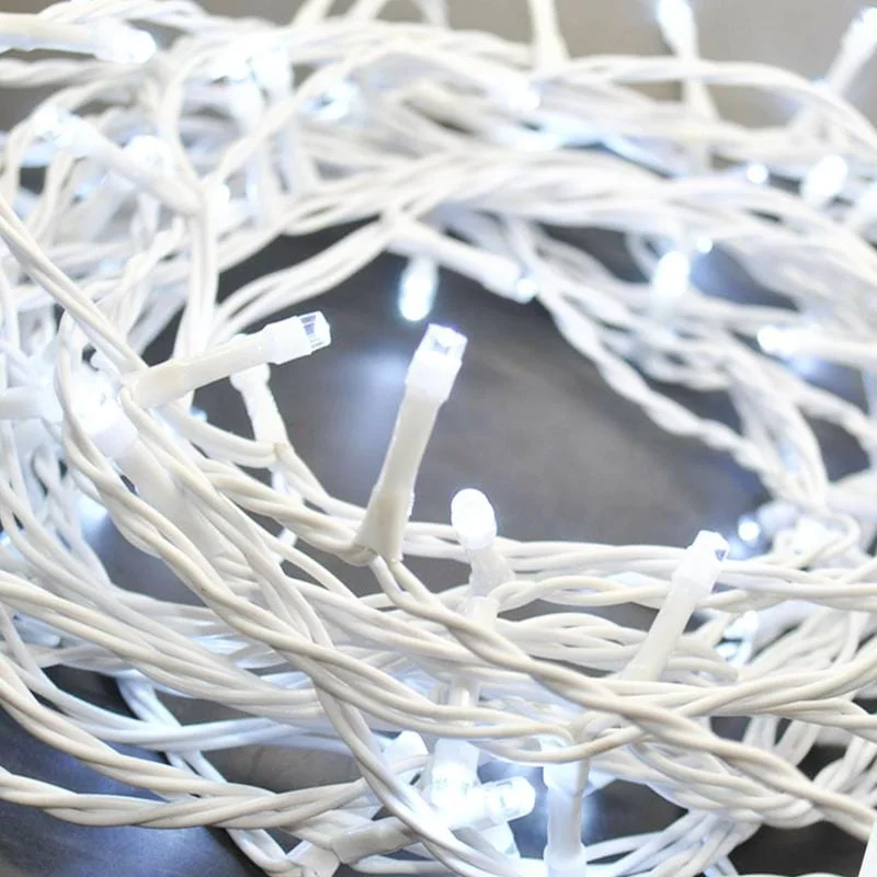 Christmas Celebration LED Fairy Lights White With White Cable (40m)