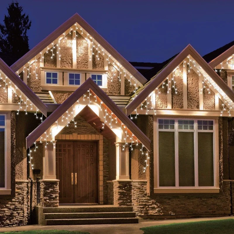 Christmas Advent Calendar LED White Icicle Lights (30m)