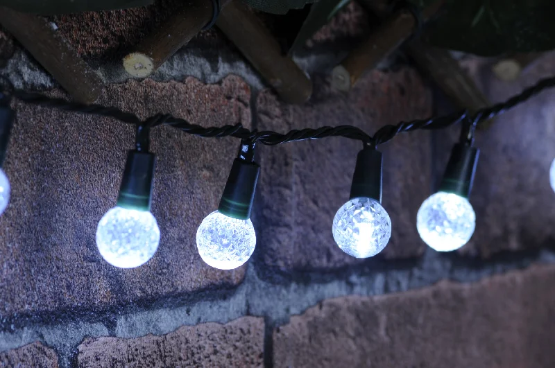 Christmas Holiday Excitement Crackle Ball Lights - White colour