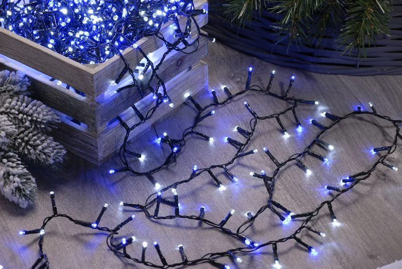 Christmas Snowman Firefly Lights - Arctic (Blue & White)